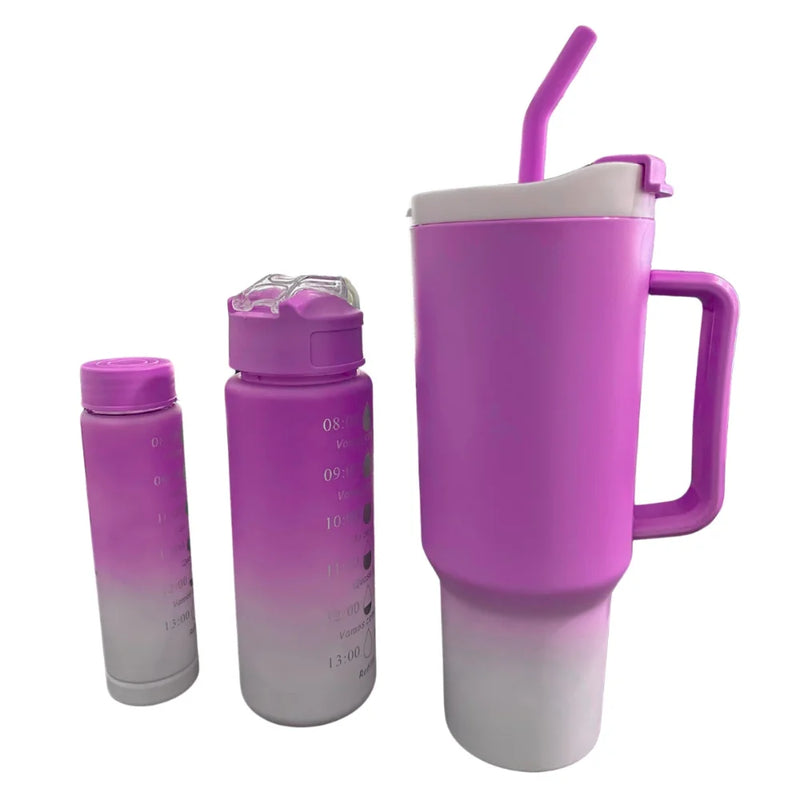 Kit 3 (2 Garrafa e 1 Copo)  270ml + 700ml + 1200ml