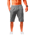 shorts de linho fitness streetwear