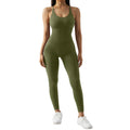 Bodycon macacão  fitness desportivo playsuit sem mangas