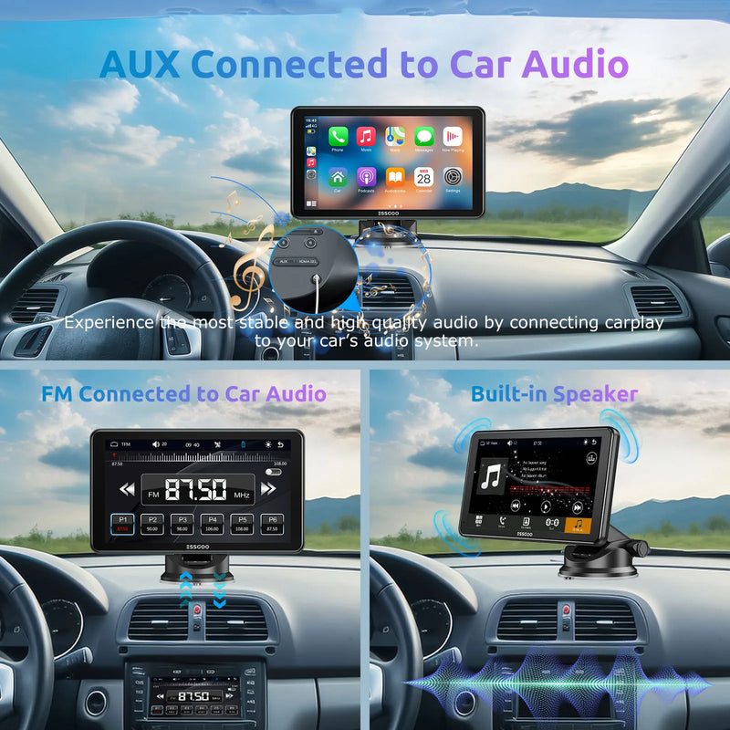 ESSGOO Universal 7 Inch Car Radio Wireless Carplay & Android Auto Multimedia WIFI Video Player Portable MP5 Player original