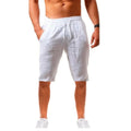 shorts de linho fitness streetwear