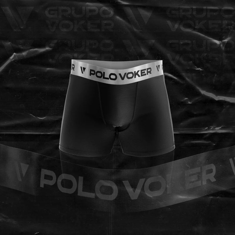 Cueca Boxer Polo Voker Original Microfibra Lisa e Estampada